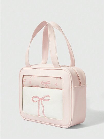 ROMWE Kawaii حقيبة تجميلية على شكل فراشة مع طباعة 3 قطع، بسعة كبيرة