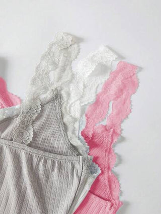 3 طقم بيجامة للنساء، تشمل: ملابس علوية ملابس علوية كامي وشورت، طقم ملابس منزلية