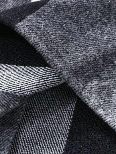 Manfinity Homme معطف وسترة رجالية (تصميم اللحمة، قطع عشوائي) بأكمام طويلة كاجوال خفيفة، تصميم كتل اللون، هدية لأصدقائك وزوجك وحبيبك، قمصان الرجال المخططة، قمصان الشتاء المخططة للرجال