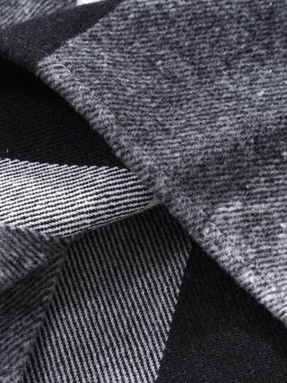 Manfinity Homme معطف وسترة رجالية (تصميم اللحمة، قطع عشوائي) بأكمام طويلة كاجوال خفيفة، تصميم كتل اللون، هدية لأصدقائك وزوجك وحبيبك، قمصان الرجال المخططة، قمصان الشتاء المخططة للرجال