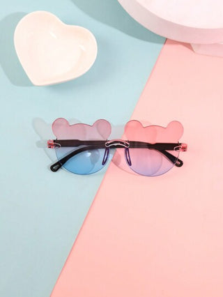 4قطع/1قطعة من نظارات الأطفال الصيفية ذات شكل الدب الصغير، مثالية للاستخدام اليومي.