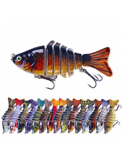 طعم صيد السمك للب-اس والس-لمون، طعم سطح الماء، طعم أسماك كاملة مفصلية، طعم أسماك غارقة متعددة المفاصل وبطيئة الغرق، طعم أسماك للمياه العذبة والمالحة، طعم أسماك حقيقية المظهر