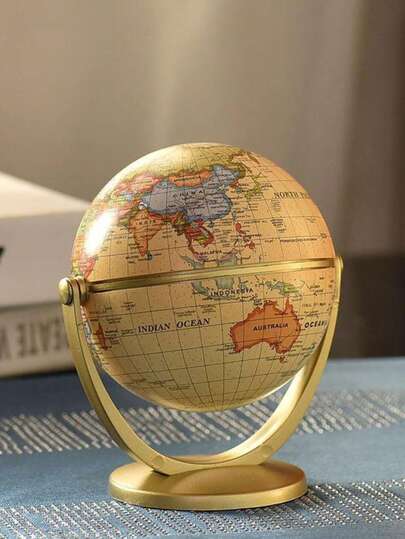 قطعة واحدة كرة أرضية عائمة ديكورية بطراز أمريكي قديم، ديكور مكتب فاخر صغير الحجم ثلاثي الأبعاد مرتفع للزينة لغرفة الدراسة/المكتب، ديكور المنزل، ديكور المطبخ، ديكور الغرفة، ديكور الحفلات، الحرف الزخرفية، زخارف المكتب، زخارف الطاولة، هدايا الحفلات، ديكورات