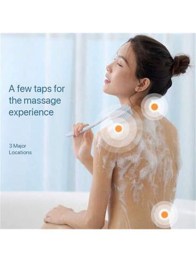 فرشاة غسيل الظهر الناعمة ذات المقبض الطويل - فرشاة غسيل الجسم المقشرة للنساء والرجال - إكسسوار الحمام المنظف لبشرة حساسة دون رائحة، حقيبة ،منظم ، تخزين ، مشابك شعر