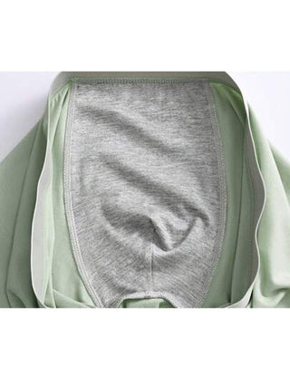 3قطع ملابس داخلية رجالية من القطن، شريط الخصر بشعار الجرافين، سروال مربع الساق