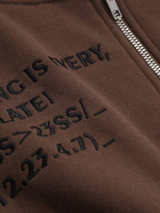 DAZY بلوزة رياضية بغطاء للرأس برسم حرفي رجالي، الخريف