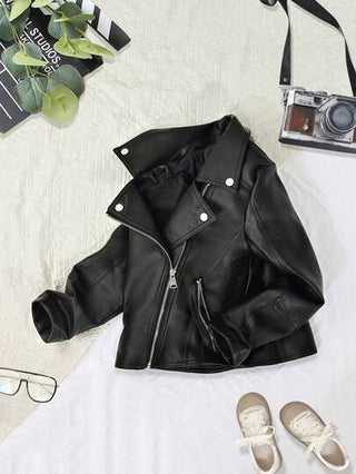 بدلة جلد صناعي للدراجات البخارية للفتيان المراهقين، متعددة الاستخدامات وبسيطة