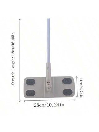 ممسحة مخصصة لإزالة الغبار الكهروستاتيكية اليابانية قابلة للتصرف، مناسبة للأفراد الذين يعانون من الظهر، ممسحة مسطحة بمقبض حديدي