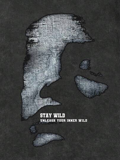 Manfinity EMRG تي شيرت تي شيرت كاجوال قصير الأكمام بطباعة جرافيك وياقة طاقم للرجال، للخروج، هدية للصديق