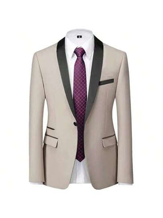 بدلة رسمية ب- 3 قطع رفيعة للرجال، بدلة سهرة وخطوبة عالية الجودة لعريس - بليزر، جاكيت، وبنطلون