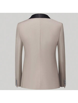 بدلة رسمية ب- 3 قطع رفيعة للرجال، بدلة سهرة وخطوبة عالية الجودة لعريس - بليزر، جاكيت، وبنطلون