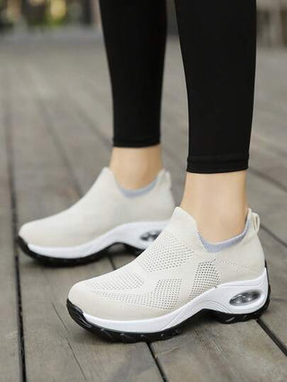 أحذية رياضية للرقص بفتحات تنفس قابلة للإنزلاق بمطاط مريحة للنساء