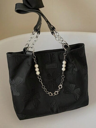 حقيبة تسوق زهرية القماش، حقيبة يد نسائية كبيرة السعة للتنقل، ضروري أساسي أنيق ومتعدد الاستخدامات