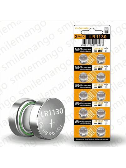 بطارية قلوية G10A SR1130SW 1.55 فولت AG10 LR1130 SR54 389 189 SR1130 D189 LR54 خلايا بطاريات زر الكترونية 1-100 قطعة للساعات والألعاب والتحكم عن بعد