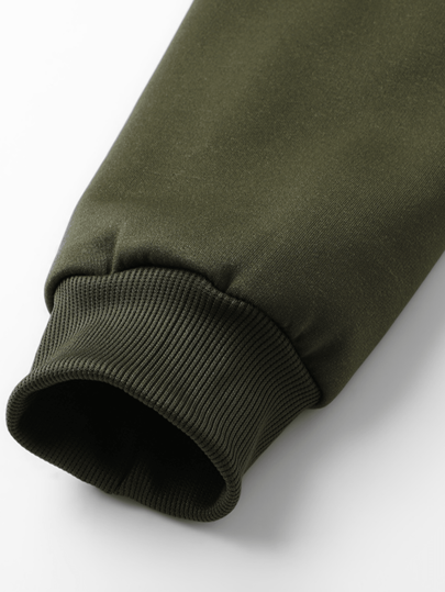 1 جاكيت هوديي من الفليس للرجال، جاكيت خارجية كاجوال مزودة بسحّاب