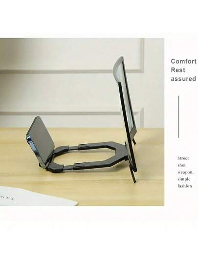 مكبر شاشة الهاتف المحمول ثلاثي الأبعاد، حماية العين عالية الدقة، عدسة مكبر للهاتف المحمول محمولة، زاوية واسعة 178درجة، تصميم قابل للطي، مناسب لجميع الهواتف الذكية