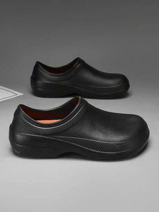 أحذية طبخ صيفية للرجال، مانعة للانزلاق مقاومة للزيت مع نعل متسمك، أحذية عمل مقاومة للماء