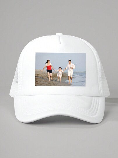 1 قطعة قبعة بيسبول مطبوع عليها صورة مخصصة بألوان صلبة/متباينة مصنوعة من شبك، قابلة للتعديل، قبعة كاجوال للحماية من الشمس مناسبة لأسلوب هالوين للشباب، أفكار هدايا ل- عيد الحب ، عودة للمدرسة ، الشتاء