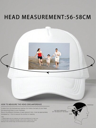 1 قطعة قبعة بيسبول مطبوع عليها صورة مخصصة بألوان صلبة/متباينة مصنوعة من شبك، قابلة للتعديل، قبعة كاجوال للحماية من الشمس مناسبة لأسلوب هالوين للشباب، أفكار هدايا ل- عيد الحب ، عودة للمدرسة ، الشتاء