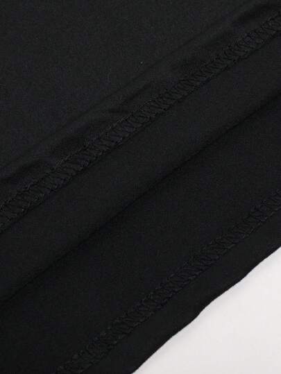 تي شيرت رجالي كاجوال مطبوع عليه حروف بياقة مستديرة وأكمام قصيرة، صيفي