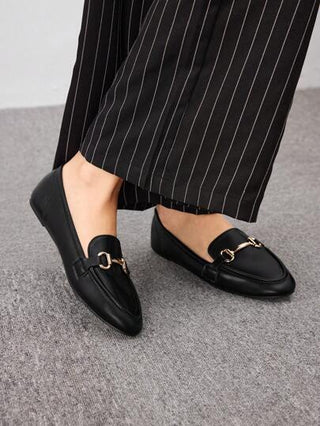 أثاث مكتبي CUCCOO BIZCHIC أحذية نسائية جديدة، ذات إبزيم معدني تزييني، مريحة ذات كعب مسطح أسود، طرقع لصيف ، تخرج، كعب حفلات الحجز ، أحذية عطلة، بيع صيفي، أساسيات أنيقة، عشوائية أعمال، أنيقة أعمال، أحذية هالوين، عيد الميلاد، الخريف