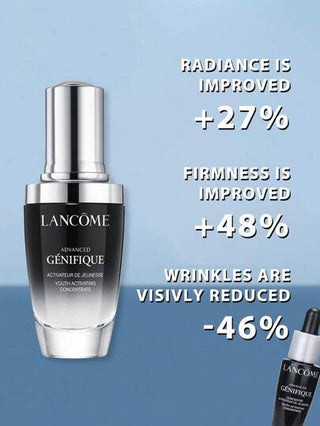 Lancôme تركيز جينيفيك المتقدم من لانكوم لتنشيط الشباب 30 مل ، يرطب ويكسب البشرة ملمسًا مشدودًا، مع بريبيوتك البيفيدوس وحمض الهيالورونيك وفيتامين سي جي