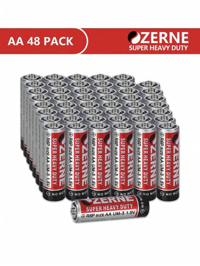 بطاريات الحجم AA وAAA ، 4 عبوات ، 12 عبوة ، 24 عبوة ، 60 عبوة ، بطاريات AA بقدرة 1.5 فولت مع طاقة دائمة ، بطاريات AAA للكاميرات والكاميرات الفيديو والألعاب الإلكترونية من الدرجة المتميزة، بطاريات AAA قلوية ثلاثية طويلة الأمد وغير قابلة للتسريب للأجهزة الم