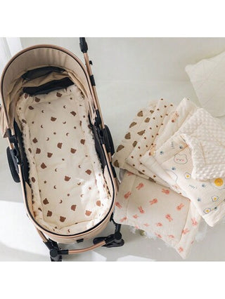 وسادة عربة أطفال ، وسادة فراش ناعمة ومريحة مزينة بنقاط لعربة الأطفال ، الصيف