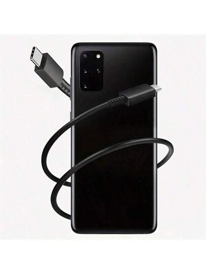 كبل USB C إلى USB C عبوة واحدة، كبل شحن سريع من نوع USBC C متوافق مع هواتف سامسونج S23/S23+/S22/S21/S20/أولترا/بلس، نوت 20/10/Z Fold/Flip/S10، جالاكسي تاب S7/S8 - شحن سريع عالي السرعة