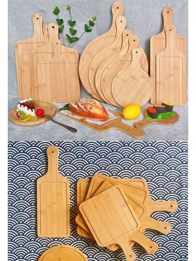 صينية من البامبو لتقديم البيتزا والستيك والمطبخ الغربي والفرنسي والإيطالي، والقهوة والوجبات الخفيفة ، متوفرة بأشكال قلب وزهرة ومستطيلة. لاستخدامها في المطاعم كصينية أدوات مائدة أو طعام أو أصداف نباتات أو وجبات خفيفة أو كقاعدة لأوعية النباتات...