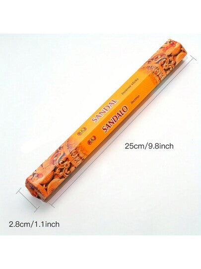 عبوة من 20قطعة شرائط العطور، استمتع برائحة الهند مع 20 عود بخور - مثالي للرقص اليوغا، التأمل وتنظيف الطاقة السلبية والديكور المنزلي، إكسسوارات موقد البخور (وقت الاحتراق حوالي 35-50 دقيقة)