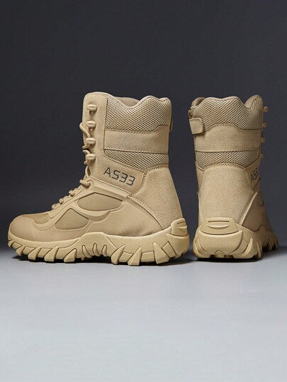 بوت تنزه للرجال، بوت تدريب شتوية ذات جودة عالية وتهوية جيدة ، بوت تنزه صحراوية ، بوت كاحل للخارج مانعة للانزلاق للرجال ، بوت عسكرية سميكة الحماية بربط