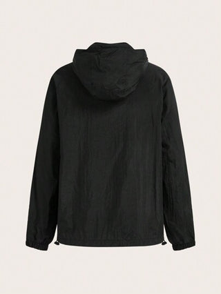 Sport Studio جاكيت رياضية كاجوال نسائية بسحاب وأكمام طويلة بقلنسوة مخططة