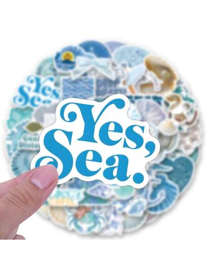 60 قطعة من ملصقات الحفيدة الساحلية ملصقات إسكتشية للتجميع ، اليومية ، اللابتوب ، الواقي الخلفي ، لوح التزلج ، زجاجة المياه ، الكمبيوتر ، الهاتف ، الكرتون ، الخوذة الصلبة ، ملصقات السيارة والديكورات