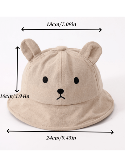 قبعة شمس خفيفة الوزن بتصميم أذن الدب الصغير، قابلة للتخصيص بطرز نصوص، مناسبة للاستخدام الداخلي والخارجي في الصيف، هدايا لعيد الحب ، عودة للمدرسة وفكرة هدايا شتوية للأولاد والفتيات