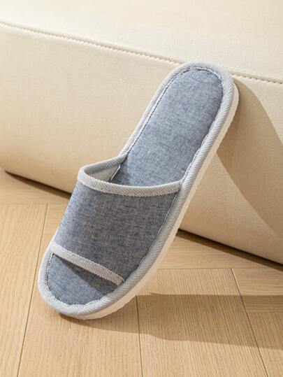 أحذية منزلية داخلية نسائية لا تنزلق ذات لون حلوى مبطنة بفراء، قماش أسمك ودافئ للخريف/الشتاء