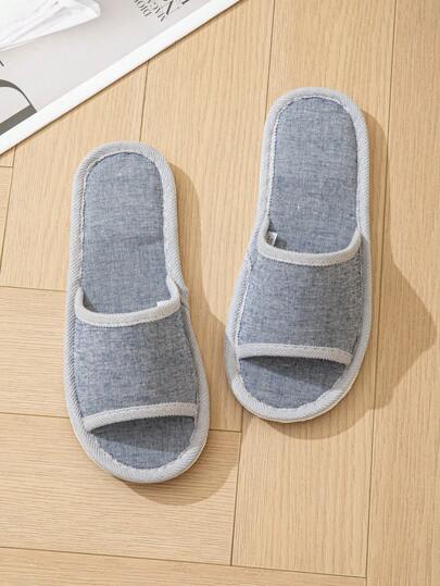 أحذية منزلية داخلية نسائية لا تنزلق ذات لون حلوى مبطنة بفراء، قماش أسمك ودافئ للخريف/الشتاء