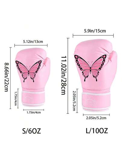 قفازات ملاكمة جلد PU زوج واحد للنساء والمراهقات، قفازات تدريب احترافية للنساء البالغات للكيك بوكسينج والفنون القتالية المختلطة والكيس الملاكمة والتايكوندو والرياضات القتالية