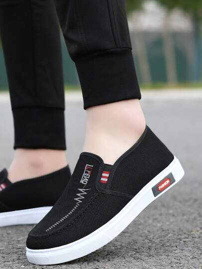 أحذية كاجوال رجالية خفيفة الوزن قابلة للتنفس من القماش بتصميم كلاسيكي موديل 2024رمضان