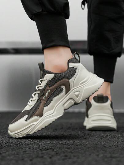 أحذية رياضية كاجوال سميكة الكعب للرجال في فصلي الخريف والشتاء، تزيد من الارتفاع، أحذية رياضية لطلاب، أحذية رياضية موضة متعددة الاستخدامات