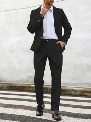 Manfinity Mode بدلة رجالية كاجوال (جاكيت وبناطيل)