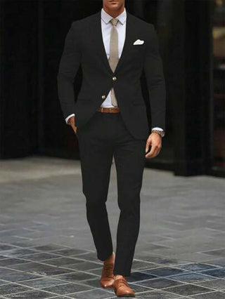 Manfinity Mode بدلة رجالية كاجوال (جاكيت وبناطيل)