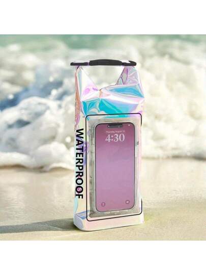 حقيبة كتف مضادة للماء سعة 67.63 أونصة مع جيب للهاتف - ملونة ، من مادة PVC للترفيه والسباحة خارج المنزل. حقيبة تخزين محمولة مقاومة للماء سعة 67.63 أونصة ، غطاء هاتف محمول - اكسسوارات القوارب والكياك - ضروريات للتخييم والسباحة والشاطئ والصيد والتجديف والسفر