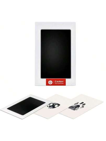 وسادة الحبر نقطة بصمة القدم، هدية صاحب الحيوان الأليف الكلب أو القطة، طقم صنع انطباع بصمة الأنف والقدم بدون حبر