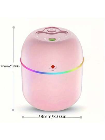 مرطب الهواء بناشر الروائح 1 قطعة مع مرطب USB للغرفة، غرفة المعيشة، المكتب، مرطب السيارة، ناشر روائح السيارة محظوظ متعدد الألوان، مرطب الإضاءة المحيطة مع رذاذ USB، رذاذ العلاج بالروائح