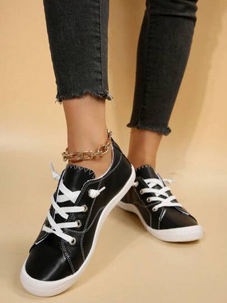 حذاء رياضي كاجوال لاسيه نسائي ناعم، مريح ومتعدد الاستخدامات