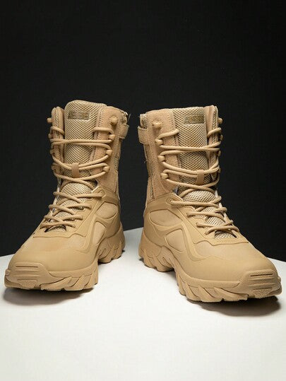 بوت تنزه للرجال، بوت تدريب شتوية ذات جودة عالية وتهوية جيدة ، بوت تنزه صحراوية ، بوت كاحل للخارج مانعة للانزلاق للرجال ، بوت عسكرية سميكة الحماية بربط