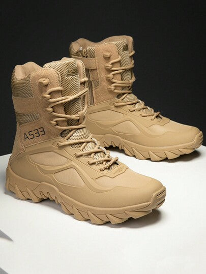 بوت تنزه للرجال، بوت تدريب شتوية ذات جودة عالية وتهوية جيدة ، بوت تنزه صحراوية ، بوت كاحل للخارج مانعة للانزلاق للرجال ، بوت عسكرية سميكة الحماية بربط