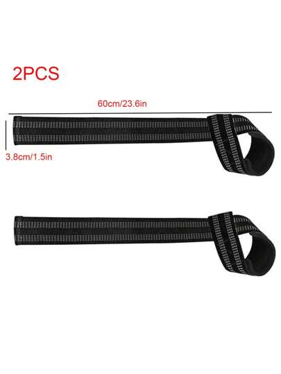 2 قطعة حزام طوق الرسغ قابل للتعديل مقاوم للانزلاق للأوزان ، أربطة واقية لحماية القبضة في ممارسة اللياقة البدنية ، أربطة مقاومة للانزلاق لعتلة الأثقال