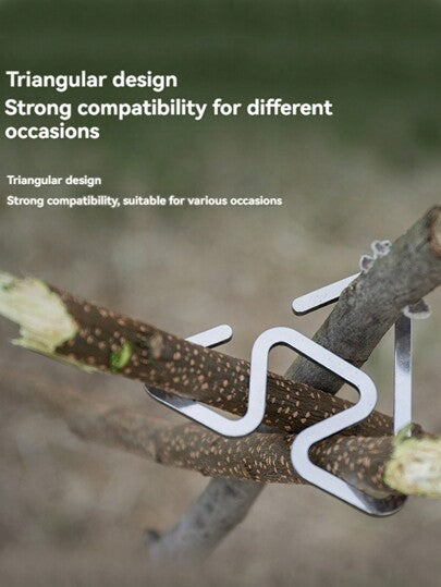 1 قطعة خطاف من الفولاذ المقاوم للصدأ فائق الخفة للاستخدام الخارجي، قوس عريض، مضاد للانزلاق، متعدد الوظائف، خطاف سريع للمصباح، أداة إكسسوار للتخييم